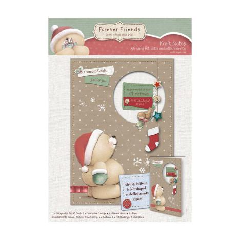 A5 Embellished Forever Friends Christmas Decoupage Card Kit